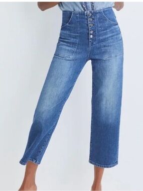 Veronica Beard Crosbie crop jeans